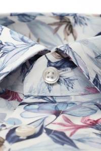 OLYMP Luxor Comfort Fit Hemd marine, Bedruckt