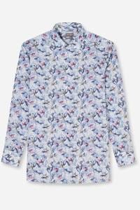 OLYMP Luxor Comfort Fit Hemd marine, Bedruckt
