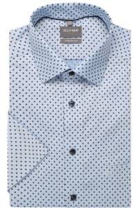 OLYMP Luxor Comfort Fit Hemd bleu, Bedruckt