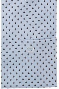 OLYMP Luxor Comfort Fit Hemd bleu, Bedruckt