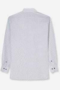 OLYMP Luxor Comfort Fit Hemd weiss, Bedruckt