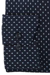 OLYMP Luxor Comfort Fit Hemd marine, Bedruckt