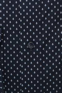 OLYMP Luxor Comfort Fit Hemd marine, Bedruckt