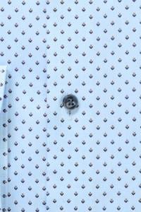 OLYMP Luxor Comfort Fit Hemd blau, Bedruckt