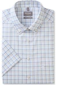 OLYMP Luxor Comfort Fit Hemd bleu, Kariert