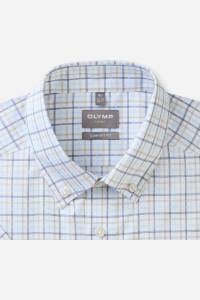 OLYMP Luxor Comfort Fit Hemd bleu, Kariert