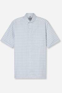 OLYMP Luxor Comfort Fit Hemd bleu, Kariert