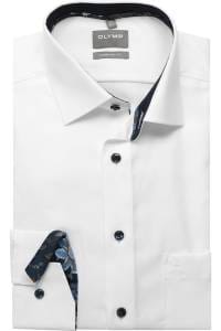 OLYMP Luxor Comfort Fit Hemd weiss, Einfarbig