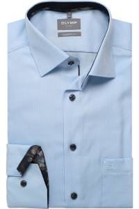 OLYMP Luxor Comfort Fit Hemd bleu, Einfarbig