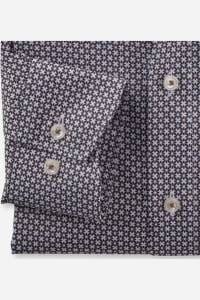 OLYMP Luxor Comfort Fit Hemd braun, Bedruckt
