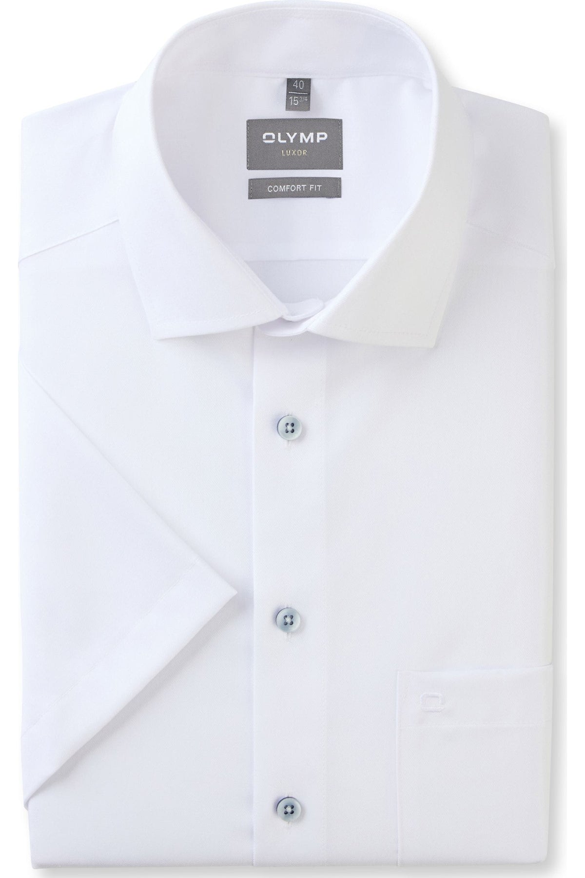 OLYMP Luxor Comfort Fit Hemd weiss, Einfarbig