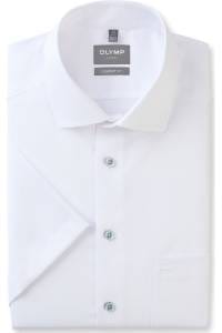 OLYMP Luxor Comfort Fit Hemd weiss, Einfarbig