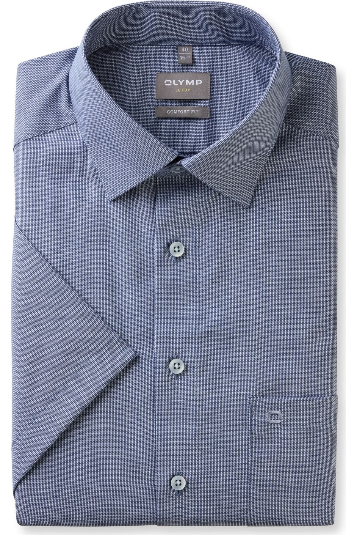 OLYMP Luxor Comfort Fit Hemd marine, Faux-uni
