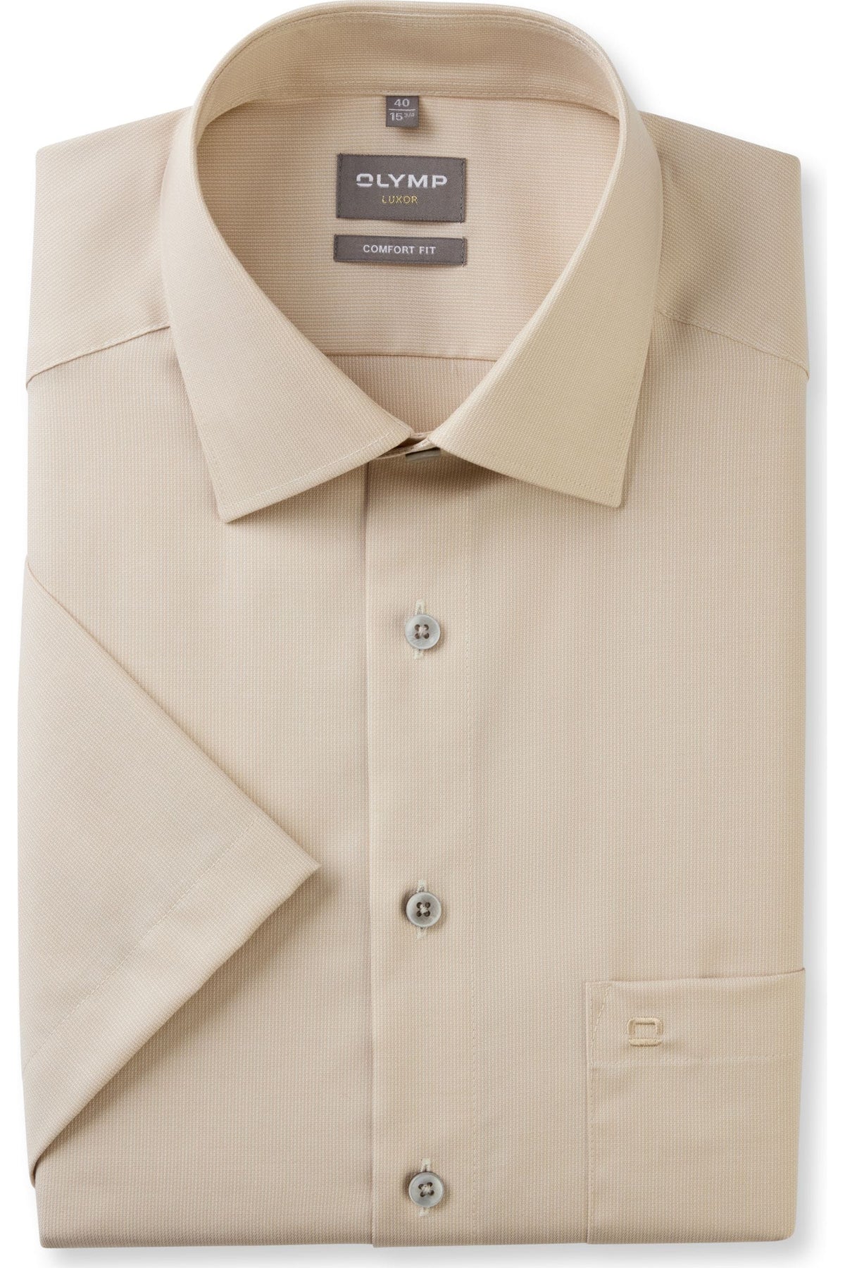 OLYMP Luxor Comfort Fit Hemd beige, Faux-uni