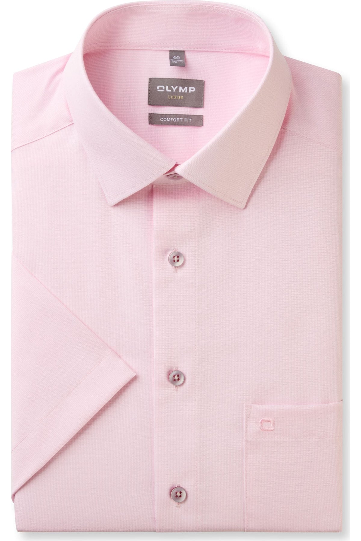 OLYMP Luxor Comfort Fit Hemd rose, Faux-uni