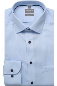 OLYMP Luxor Comfort Fit Hemd bleu, Faux-uni