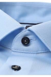 OLYMP Luxor Comfort Fit Hemd bleu, Faux-uni