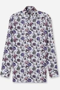 OLYMP Luxor Comfort Fit Hemd weiss, Bedruckt