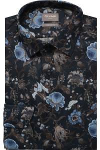 OLYMP Luxor Comfort Fit Hemd marine, Bedruckt