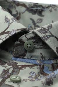 OLYMP Luxor Comfort Fit Hemd beige, Bedruckt