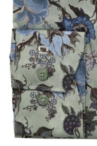OLYMP Luxor Comfort Fit Hemd beige, Bedruckt