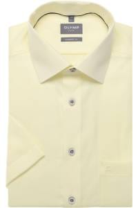 OLYMP Luxor Comfort Fit Hemd zitronengelb, Faux-uni