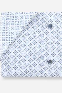 OLYMP Luxor Comfort Fit Hemd weiss, Bedruckt