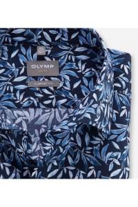 OLYMP Luxor Comfort Fit Hemd bleu, Gemustert