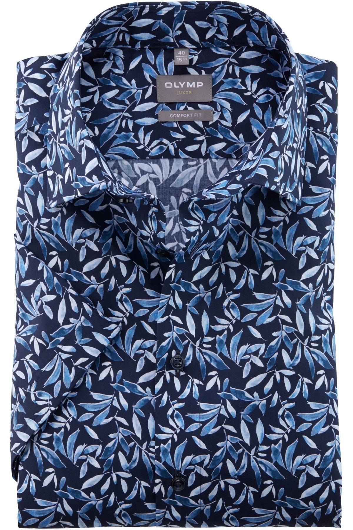 OLYMP Luxor Comfort Fit Hemd bleu, Gemustert