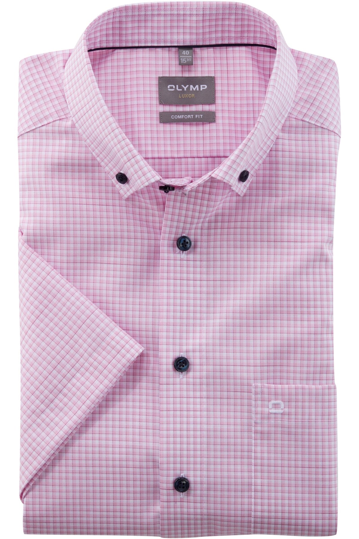 OLYMP Luxor Comfort Fit Hemd rose, Kariert