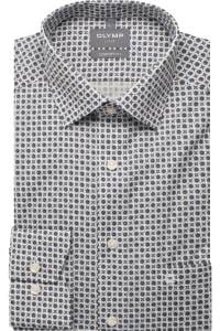 OLYMP Luxor Comfort Fit Hemd marine, Bedruckt