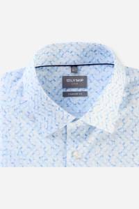 OLYMP Luxor Comfort Fit Hemd bleu, Bedruckt