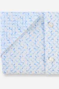 OLYMP Luxor Comfort Fit Hemd bleu, Bedruckt