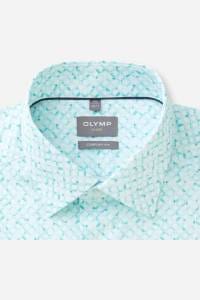 OLYMP Luxor Comfort Fit Hemd mint, Bedruckt