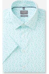 OLYMP Luxor Comfort Fit Hemd mint, Bedruckt
