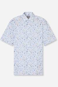 OLYMP Luxor Comfort Fit Hemd weiss, Bedruckt