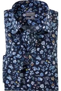 OLYMP Luxor Comfort Fit Hemd marine, Bedruckt