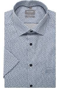OLYMP Luxor Comfort Fit Hemd blau, Bedruckt