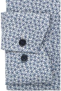 OLYMP Luxor Comfort Fit Hemd blau, Bedruckt