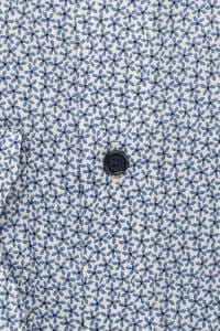 OLYMP Luxor Comfort Fit Hemd blau, Bedruckt
