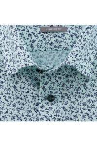 OLYMP Luxor Comfort Fit Hemd hellgrün/blau, Paisley