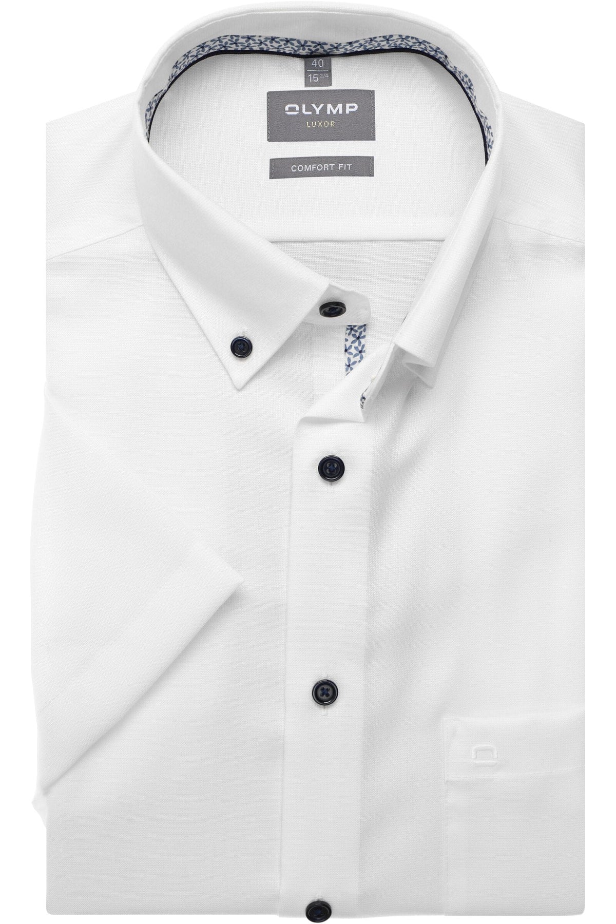 OLYMP Luxor Comfort Fit Hemd weiss, Faux-uni