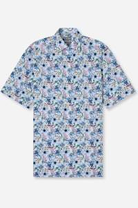 OLYMP Luxor Comfort Fit Hemd blau, Bedruckt