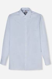 OLYMP Luxor Comfort Fit Hemd bleu, Faux-uni