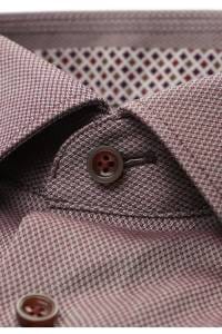 OLYMP Luxor Comfort Fit Hemd bordeaux, Faux-uni