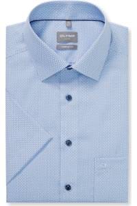 OLYMP Luxor Comfort Fit Hemd bleu, Bedruckt