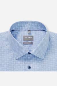 OLYMP Luxor Comfort Fit Hemd bleu, Bedruckt