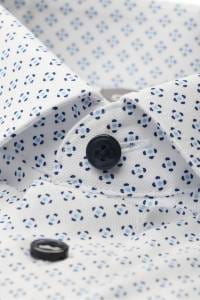 OLYMP Luxor Comfort Fit Hemd weiss, Bedruckt