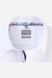 OLYMP Luxor Comfort Fit Hemd weiss, Faux-uni