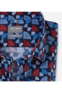 OLYMP Luxor Comfort Fit Hemd rot, Bedruckt